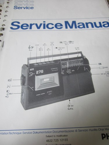 Philips radio recorder 22ar270 - radio,