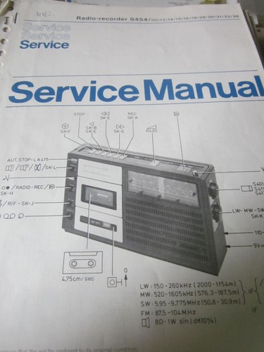 Philips radio recorder - radio, 8454
