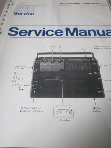 Philips radio recorder 22rr242 - philips,