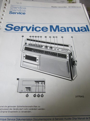 Philips radio recorder 7414 - radio, d