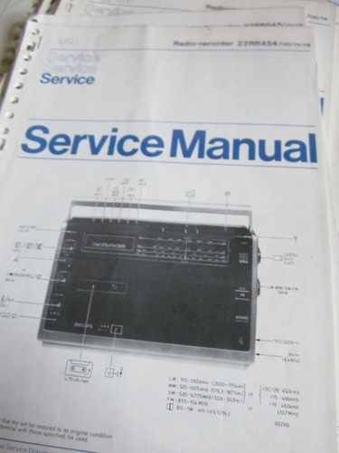 Philips radio recorder 22rr454 - radio,