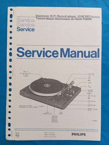 Philips 22af887 hifi record - philips,