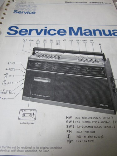 Philips radio recorder - radio, 22rr527