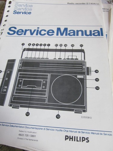 Philips radio recorder - d, 7404