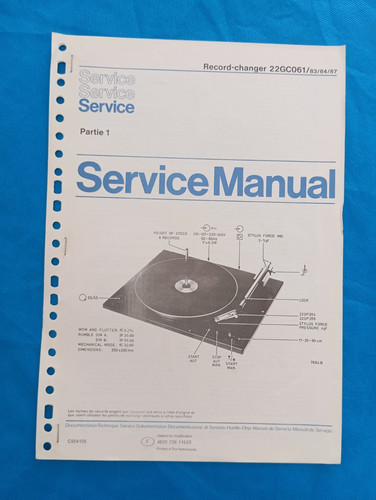 Philips 22gc061 parte record - 22gc061, 1