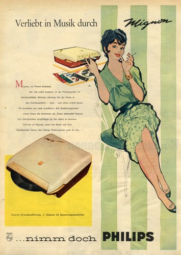Philips mignon phono automat - mignon,