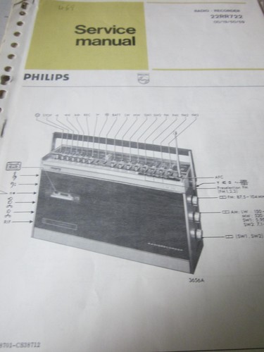 Philips radio recorder 22rr722 - radio,