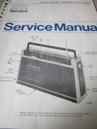Philips radio recorder 22rr200 - radio,