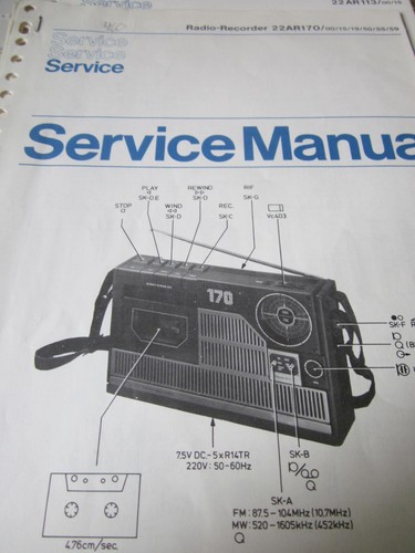 Philips radio recorder 22ar170 - radio,