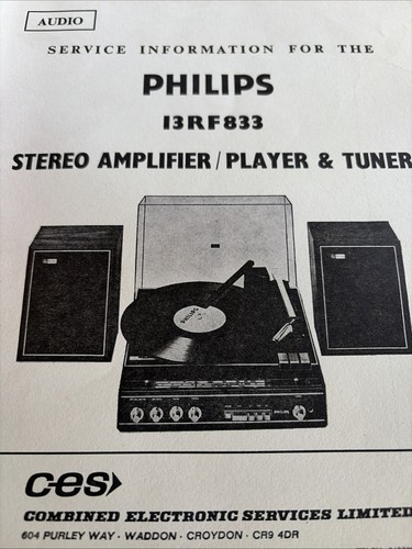 13rf833 philips giradischi - 13rf833,