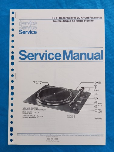 Philips 22af085 record - hi-fi,