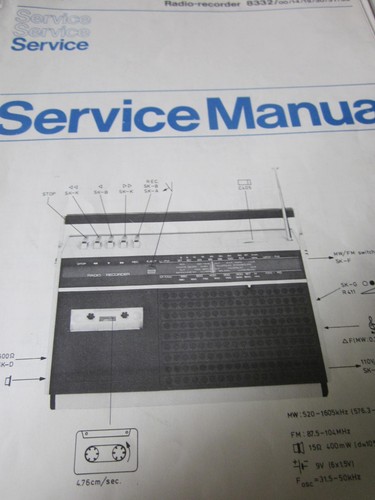Philips radio recorder 8332 - radio,
