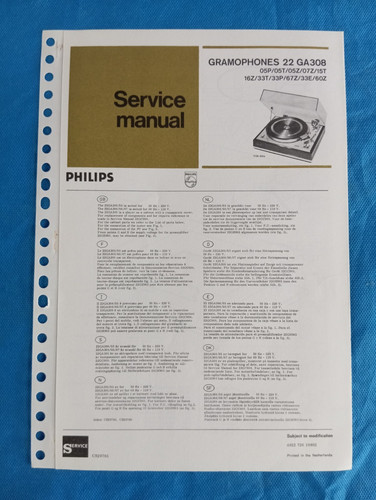 Philips 22ga308 gramophones - 22ga308,