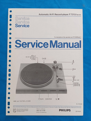 Philips f7212 record - f7212,