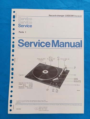 Philips 22gc061 parte record - philips,