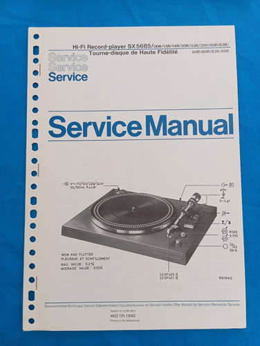 Philips sx5685 record - sx5685,